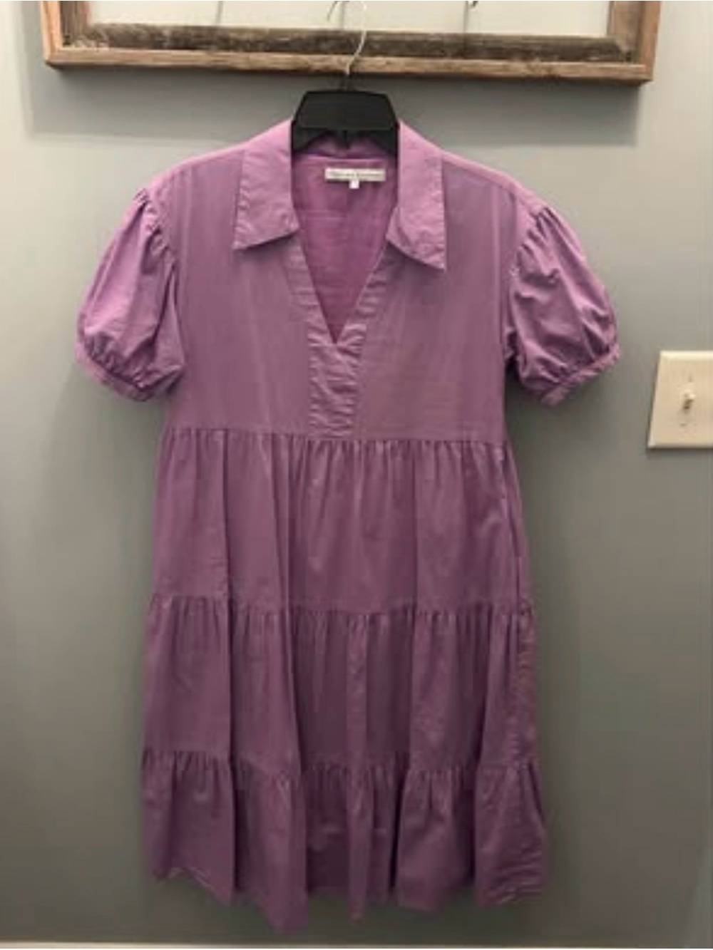 English Factory Purple V-Neck dress